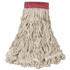 RUBBERMAID COMMERCIAL PROD. C153 WHI Swinger Loop Wet Mop Head, Large, Cotton/Synthetic, White, 6/Carton