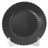 WNA, INC. CW9180BK Classicware Plastic Plates, 9" dia, Black, 10/Pack, 18 Packs/Carton