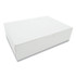 SOUTHERN CHAMPION TRAY SCT® 1583 White One-Piece Non-Window Bakery Boxes, 9 x 3 x 12, White, Paper, 100/Bundle