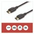 STAPLES BRANDS GROUP TECH ST62468 HDMI to HDMI Audio/Video Cable, 4 ft, Black