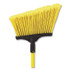 NEXSTEP COMMERCIAL PRODUCTS 91355 MaxiSweep Angle Broom With Fiberglass Handle, 57" Overall Length, Yellow/Black