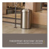 RUBBERMAID COMMERCIAL PROD. 2147584 Refine Series Waste Receptacle, 23 gal, Plastic/Stainless Steel