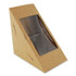 SOUTHERN CHAMPION TRAY SCT® 24103 Window Sandwich Wedge Box, 2.96 x 4.70, White, Paper, 300/Carton