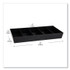 EMS MIND READER LLC SNACKORGTBLK Anchor Collection 5-Compartment Snack Organizer, 12 x 24 x 3.25, Black