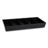 EMS MIND READER LLC SNACKORGTBLK Anchor Collection 5-Compartment Snack Organizer, 12 x 24 x 3.25, Black