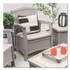 SUNCAST CORPORATION BMCC1800DG Elements Club Chair with Storage, Supports Up to 300 lb, 17" Seat Height, 25.25" x 29.75" x 35.5", Dove Gray