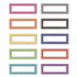 TEACHER CREATED RESOURCES 20684 Moroccan Magnetic Labels, 10 Assorted Colors, 2.5" x 1", 30/Pack
