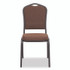 NATIONAL PUBLIC SEATING NPS® 9361BT2 9300 Series Deluxe Upholstered Stack Chair, Fabric, Supports 500 lb, 19" Seat Height, Chocolatier Seat/Back, Black Base, 2/PK