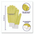 CHAGRINOVATIONS TidyUps TU05719 Microfiber Dusting Gloves, Yellow with White Cuffs, 2 Gloves