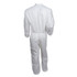 SMITH AND WESSON KleenGuard™ 46004 A30 Elastic-Back Coveralls, White, X-Large, 25/Carton
