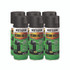 RUST-OLEUM CORPORATION 7778830 High Heat Enamel Spray Paint, Flat Black, 12 oz Aerosol Can, 6/Carton