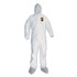 SMITH AND WESSON KleenGuard™ 48975 A45 Liquid/Particle Protection Surface Prep/Paint Coveralls, 2X-Large, White, 25/Carton