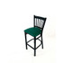 JMC FURNITURE CBBVSGRN Cobra Series Barstool, Supports Up to 300 lbs, 28.5" Seat Height, Green Seat, Black Back, Black Base