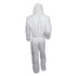 SMITH AND WESSON KleenGuard™ 49113 A20 Breathable Particle Protection Coveralls, Zipper Front, Large, White