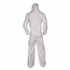 SMITH AND WESSON KleenGuard™ 38943 KGA35 Liquid and Particle Protection Coveralls, Elastic Wrists, Ankles and Hood, 4X-Large, White, 25/Carton