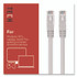 STAPLES BRANDS GROUP TECH ST62447 CAT6 Ethernet Cable, 50 ft, Gray