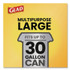 CLOROX SALES CO. Glad® 00079CT Large Quick-Tie Trash Bags, Tie-Flap, 30 gal, 0.81 mil, 30 x 33, Black, 10 Bags/Box, 12 Boxes/Carton