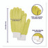 CHAGRINOVATIONS TidyUps TU05710 Microfiber Dusting Gloves and Mitts, Yellow with White Cuffs, 2 Gloves, 2 Mitts