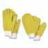 CHAGRINOVATIONS TidyUps TU05710 Microfiber Dusting Gloves and Mitts, Yellow with White Cuffs, 2 Gloves, 2 Mitts