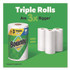 PROCTER & GAMBLE Bounty® 16020 Select-a-Size Kitchen Roll Paper Towels, 2-Ply, 5.9 x 11, White, 123 Sheets/Triple Roll, 6 Rolls/Carton