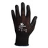 SMITH AND WESSON KleenGuard™ 13837 G40 Polyurethane Coated Gloves, EN388: 3131X, 10" Long, Small, Black, 60 Pairs/Carton