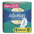 PROCTER & GAMBLE Always® 03339 Ultra Thin Pads with Wings, Size 1, Regular Absorbency, 22 Pads/Pack, 12 Packs/Carton