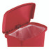 RUBBERMAID COMMERCIAL PROD. 1883570 Slim Jim Streamline Resin Step-On Container, 24 gal, Resin, Red