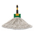 RUBBERMAID COMMERCIAL PROD. FGA25306OR00 Web Foot BLEND SHRINKLESS Mop Head, Cotton/Synthetic, Small, Orange, 6/Carton