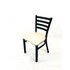 JMC FURNITURE WHCBVSCRM White Horse Series Side Chairs, Supports Up to 300 lb, 18" Seat Height, Cream Seat, Black Back, Black Base