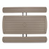 NATIONAL PUBLIC SEATING NPS® BMPT3072BR03 Blow Molded Folding Picnic Table, Rectangular, 57w x 72d x 29.5h, Brown Top, Brown Base/Legs