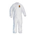 SMITH AND WESSON KleenGuard™ 46105 A30 Elastic-Back and Cuff Coveralls, 2X-Large, White, 25/Carton
