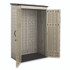 RUBBERMAID 5L3000SDONX Vertical Storage Shed, 53 cu ft, 2.5 ft x 4 ft x 7 ft, Sandstone/Faint Maple