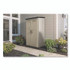 RUBBERMAID 5L3000SDONX Vertical Storage Shed, 53 cu ft, 2.5 ft x 4 ft x 7 ft, Sandstone/Faint Maple