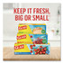 CLOROX SALES CO. Glad® 55050 Zipper Food Storage Plastic Bags, Gallon Size, 10.75 x 10.19, Clear, 20 Bags/Box, 12 Boxes/Carton
