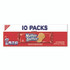 NABISCO FOOD GROUP 07835 Nutter Butter, Peanut Butter, 1.9 oz, 4 Cookies/Pack, 10 Packs/Box