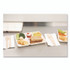 PACTIV EVERGREEN CORPORATION MC58000SBB Compostable Fiber Blend School Lunch Tray, 10 x 8 x 1, White, 240/Carton