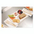 PACTIV EVERGREEN CORPORATION MC58000SBB Compostable Fiber Blend School Lunch Tray, 10 x 8 x 1, White, 240/Carton