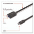 STAPLES BRANDS GROUP TECH ST62385 USB-C to USB-A Audio/Video Adapter, 6", Black