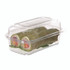 ECO-PRODUCTS,INC. EP-LC96 Renewable and Compostable Clear Clamshell Hinged Food Containers, 9 x 6 x 3, Plastic, 80/Pack, 3 Packs/Carton