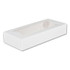 SOUTHERN CHAMPION TRAY SCT® 24243 White Window Bakery Boxes with Attached Flip Top, 4-Corner Beers Design, 12.5 x 5.5 x 2.25, White, Paper, 200/Carton