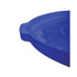 RUBBERMAID COMMERCIAL PROD. 263100BE BRUTE Self-Draining Flat Top Lids for 32 gal Round BRUTE Containers, 22.25" Diameter, Blue