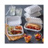 PACTIV EVERGREEN CORPORATION YCN808030000 EarthChoice SmartLock Microwavable MFPP Hinged Lid Container, 3 Compartments, 8.31 x 8.35 x 3.1, White, Plastic, 200/Carton