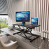 Rocelco, Inc Rocelco RVADRB Rocelco VADR 31.5" Hi-Lift Adjustable Desk Riser