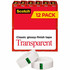 3M Scotch 600K12 Scotch Transparent Tape - 3/4"W