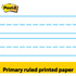 3M Post-it&reg; 563PRL Post-it&reg; Tabletop Easel Pad with Primary Lines