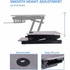 Rocelco, Inc Rocelco RDADRG Rocelco DADRG - Sit Stand Desk Riser