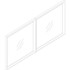 Lorell 59575 Lorell Essentials Series Wall-Mount Hutch Door Kit