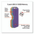 LEXAR MEDIA INC. 24388082 Twist Turn2 USB 2.0 Flash Drive, 32 GB, Orange/Purple/Teal, 3/Pack