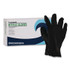 BOARDWALK 396XSCTA 396 Series Disposable General-Purpose Nitrile Gloves, Powder-Free, X-Small, 4.4 mil Thick, 9.5" Long, Black, 100/Box,10 BX/CT