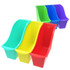STOREX INDUSTRIES Storex Small Book Bin, Assorted Colors, Set of 6